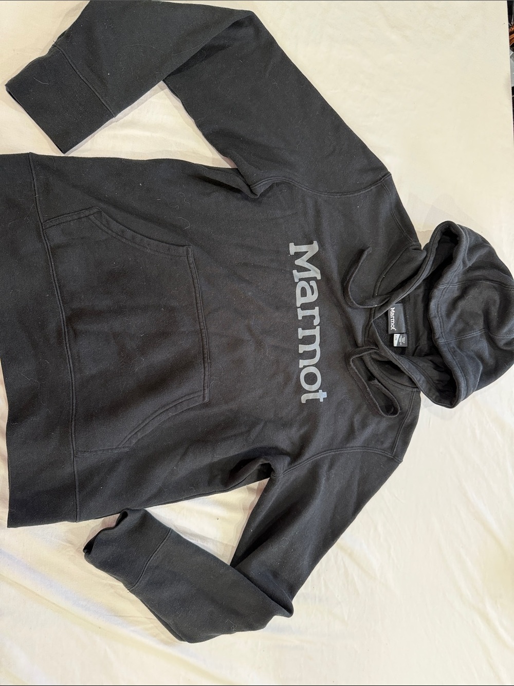 Marmot Women’s Black Hoodie Logo Pullover
